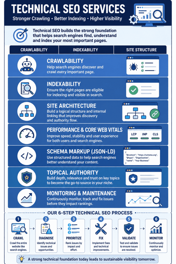 Technical SEO services cheat-sheet